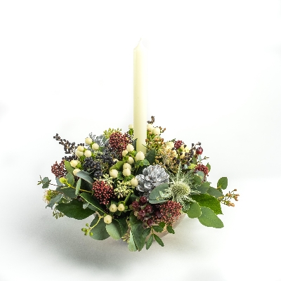 Winter Candle Arrangement